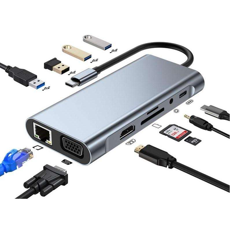 USB TYPE C 11 IN 1 DOCK