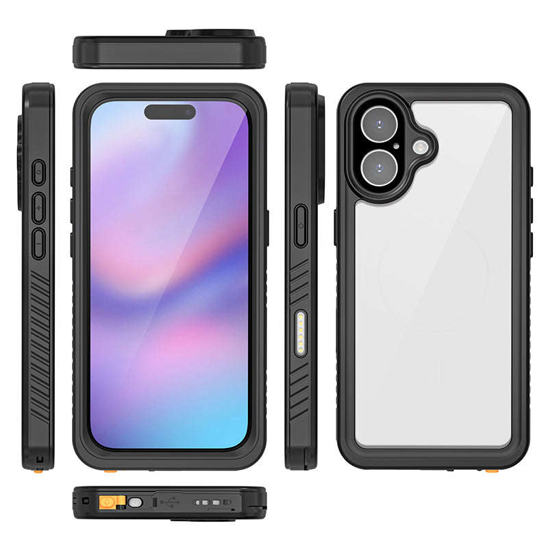 Redpepper FS Series Waterproof Shockproof TPU+PC Case for iPhone 17 Black