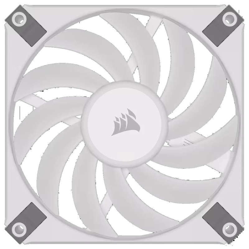 CORSAIR iCUE AF120 RGB SLIM 120mm PWM Fluid Dynamic Bearing Fan - Dual Pack - White