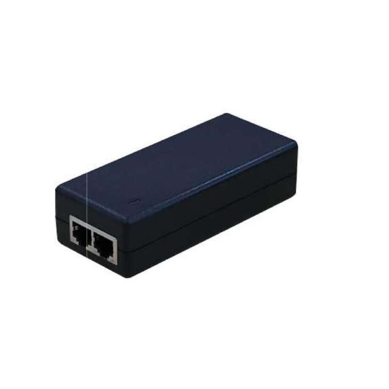 Gigabit Power over Ethernet (PoE) Injector. 24V, 1A, Passive, 25 Watt Max.