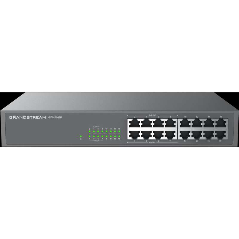 Grandstream Enterprise 16 port Unmanaged GbE Switch | GWN7702