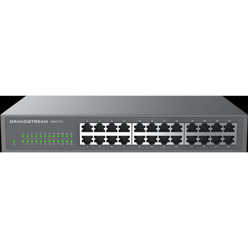 Grandstream Enterprise 24 port Unmanaged GbE Switch | GWN7703