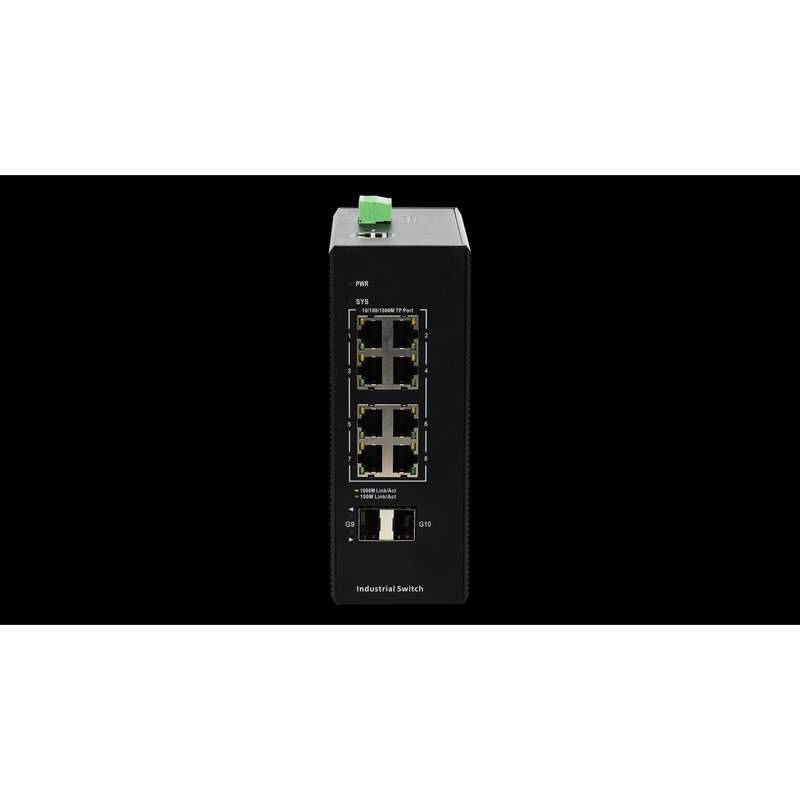 BDCOM 8 Port Gigabit Industrial Switch With 2 SFP - Managed