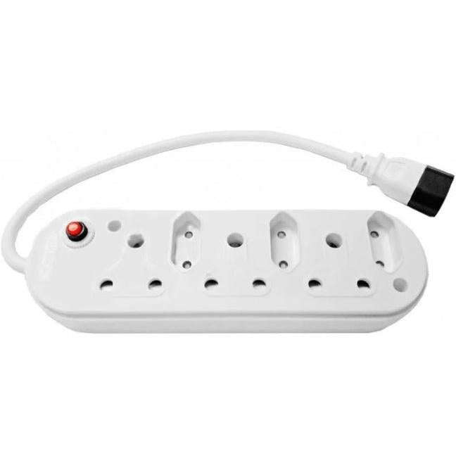 Acconet 6 Way Multiplug with 3x 16A SA and 3x 5A 2 Pin Sockets | AC-MPLUG-IEC-6