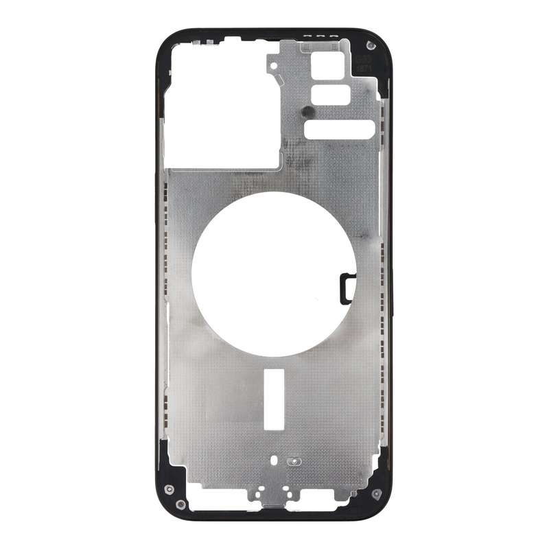 Middle Frame with Side Key+Side Rails+Card Tray+Speaker Anti-Dust Mesh for iPhone 14 Pro Max A289...