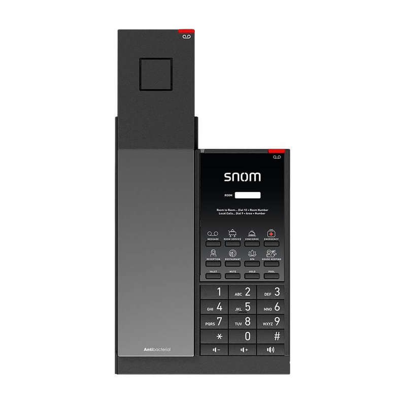 Snom Hospitality WiFi IP Phone, Corded handset, 1 line