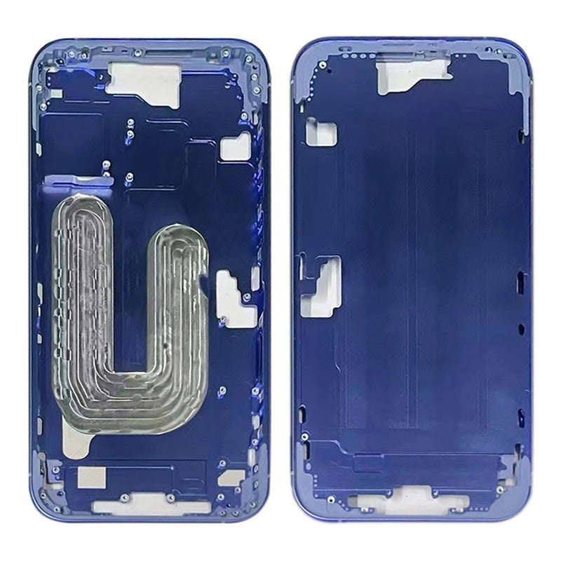 Middle Frame with Side Buttons + SIM Card Tray for iPhone 16 European Version Ultramarine Ori R