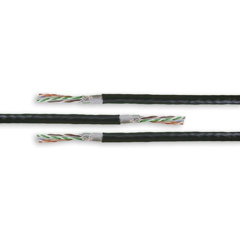 Acconet CAT6 Outdoor SF/UTP Cable 100m PullBox CCA UV Protected Black  | CAT6-100-U