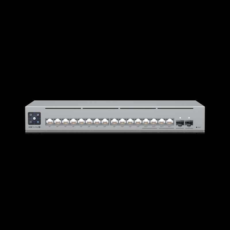 Ubiquiti UniFi Pro Max 16 Port 12 PoE 180W Switch | USW-Pro-Max-16-PoE