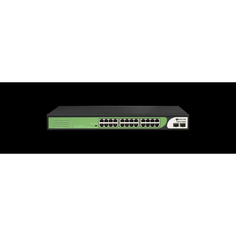 BDCOM 24-Port Gigabit PoE Switch (24-Port PoE + 2-Port Gigabit SFP) 280W PoE Budget