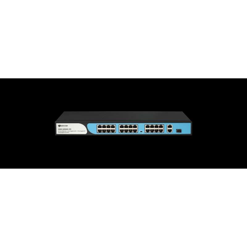 BDCOM 24-Port 100M PoE Switch (24-Port 100M PoE + 2 GE + 1 SFP) 280W PoE Budget