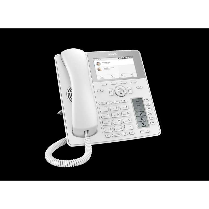 Snom D785 12-line Desktop SIP Phone in White - No PSU Included - Hi-Res 4.3" Colour Display - USB