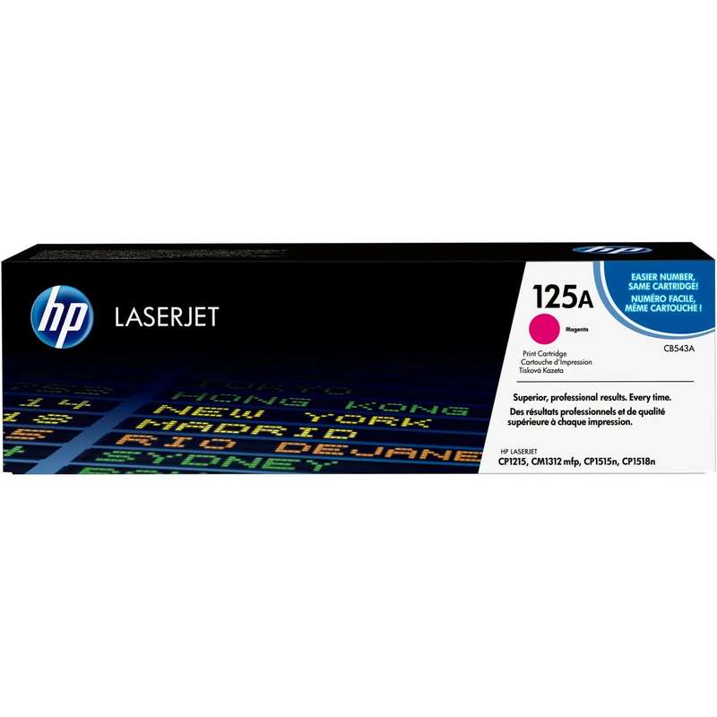 HP 125A Magenta Original LaserJet Toner Cartridge;1;400 pages. . (Colour LaserJet CLJ CP 1215/1515).