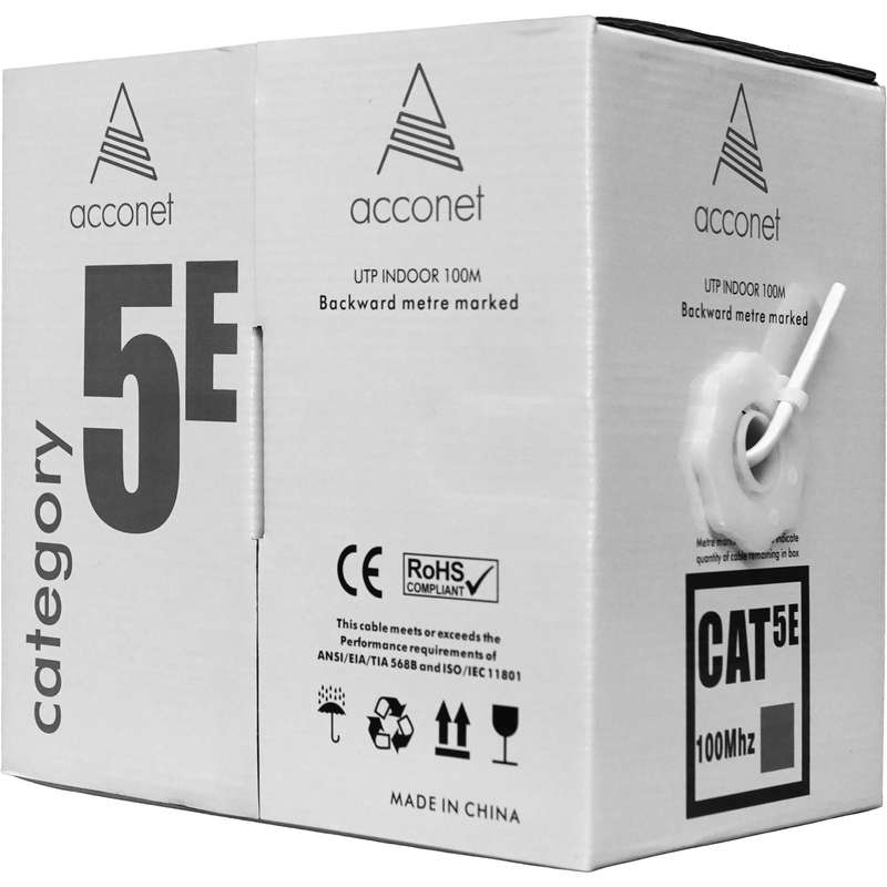 Acconet CAT5e UTP Indoor 100m Pull Box CCA | CAT5-100