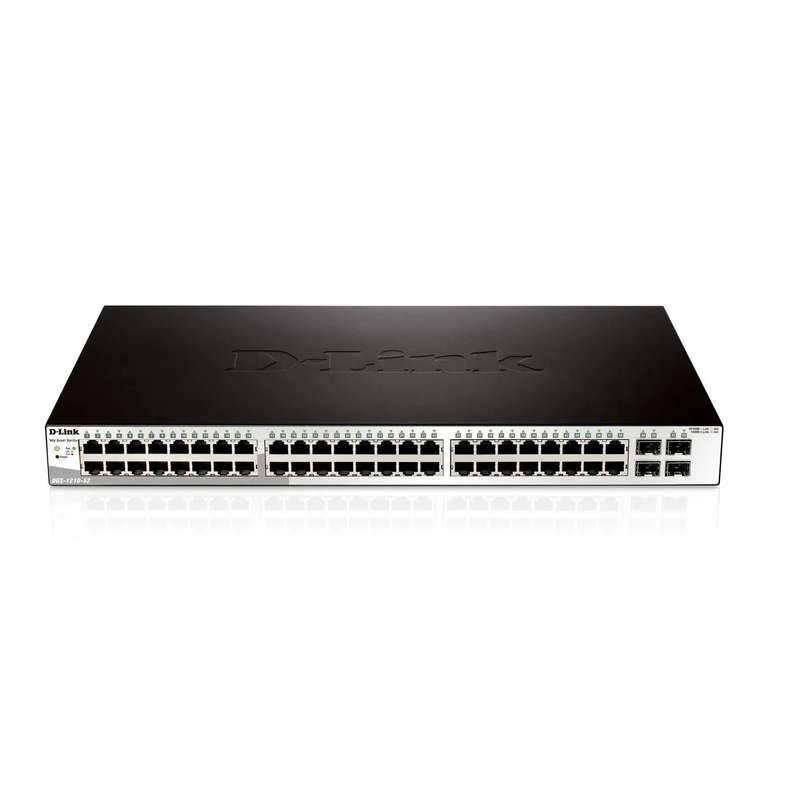 D-Link 48-Port 10/100/1000Mbps with 4 Combo SFP Smart Switch.