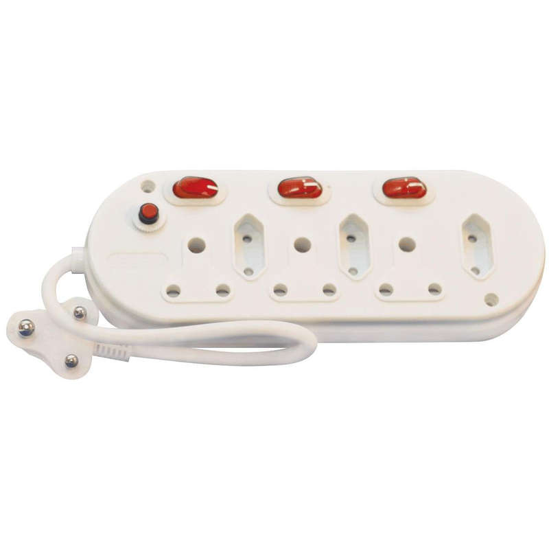 6 WAY MULTI-PLUG WITH SWITCH