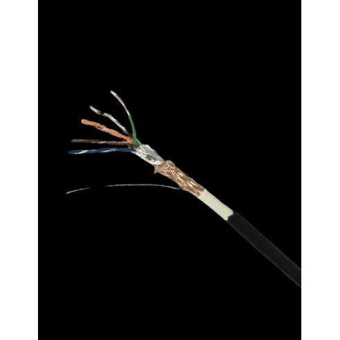 Acconet 305m Roll, Black, Solid Copper, UV protected, SF/TP, CAT5e Cable (Outdoor Use)