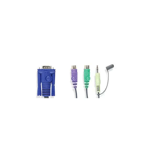 ATEN 4-Port PS2 VGA Cable-Built-in KVM with Audio support
