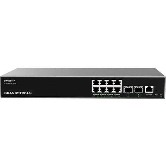 Grandstream Enterprise L3 8 port Managed GbE PoE++ Switch 120W | GWN7811P