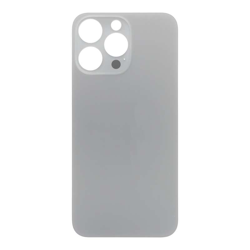 Battery Door with Adhesive for iPhone 15 Pro Max Small Hole Natural Titanium OEM