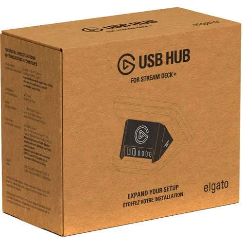 Elgato Multiport adapter for Stream Deck; 2x USB 3.2 Gen 1; Type-A | 2x USB 3.2 Gen 1; Type-C.