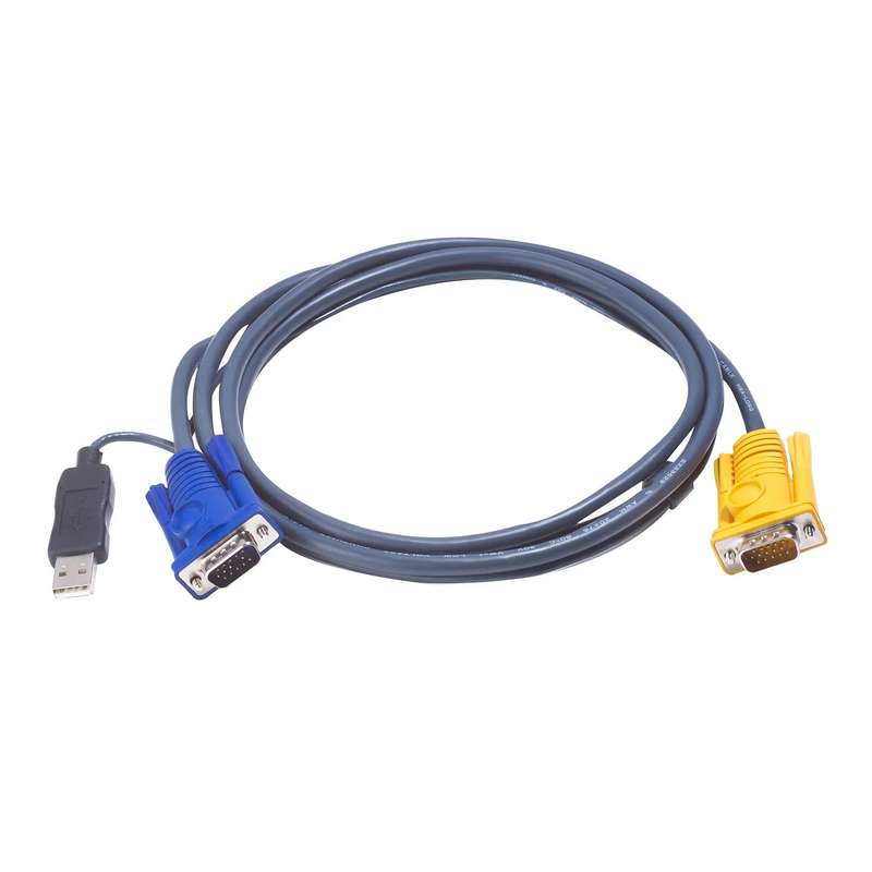 ATEN 5M USB KVM Cable with 3 in 1 SPHD and built-in PS/2 to USB converter