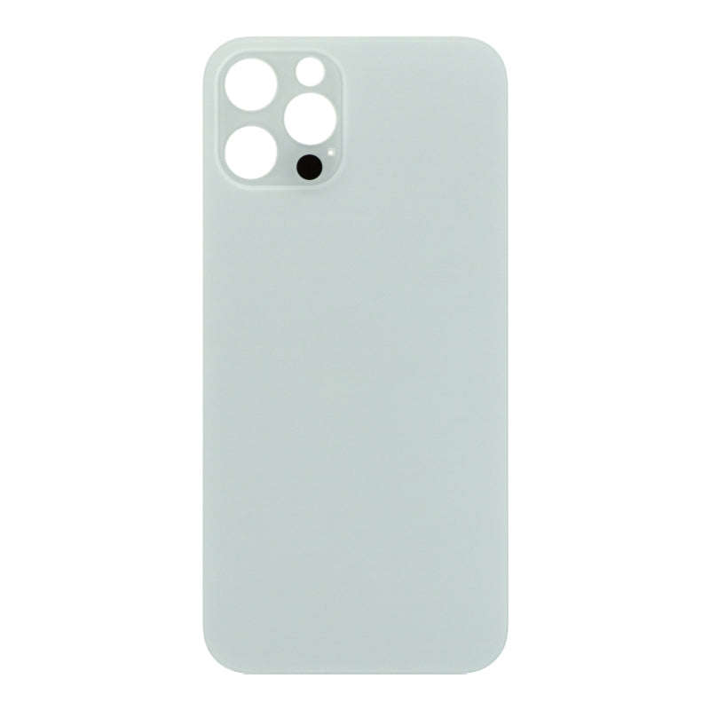 Battery Door with Adhesive for iPhone 12 Pro Small Hole Silver HQ