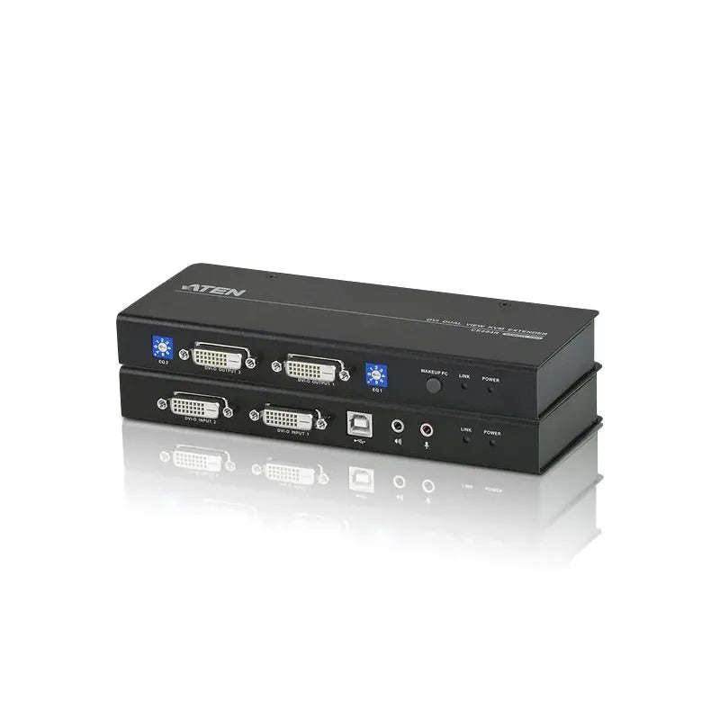 ATEN USB DVI Dual View KVM Extender / Cat 5 KVM Extender/W/(US/EU/UK/OUT) ADP