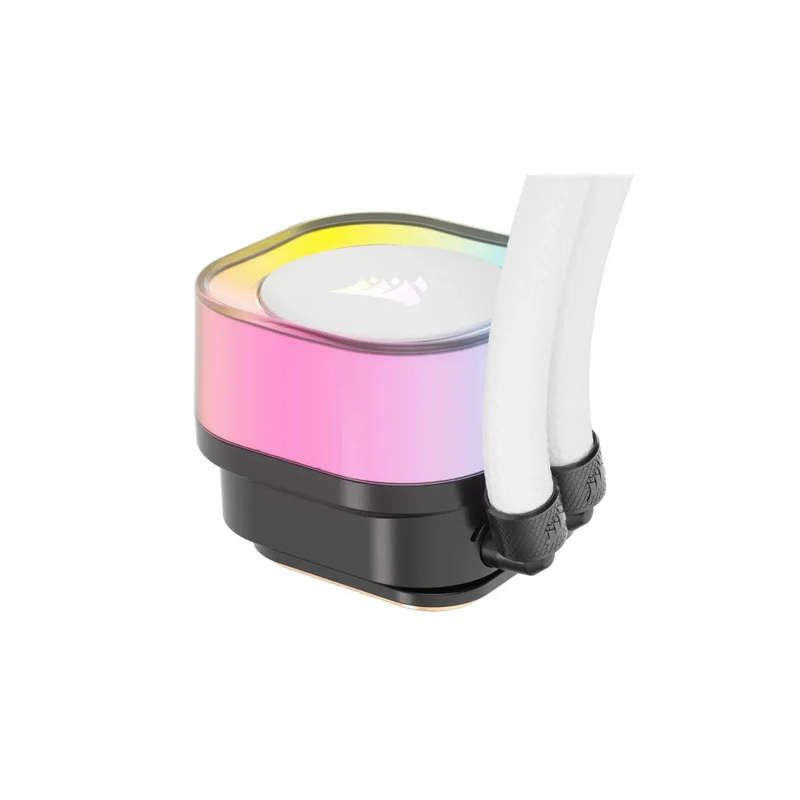 Corsair iCUE LINK H100i RGB Liquid CPU Cooler - QX120 RGB Fans - White - 240mm Radiator - Fits In...