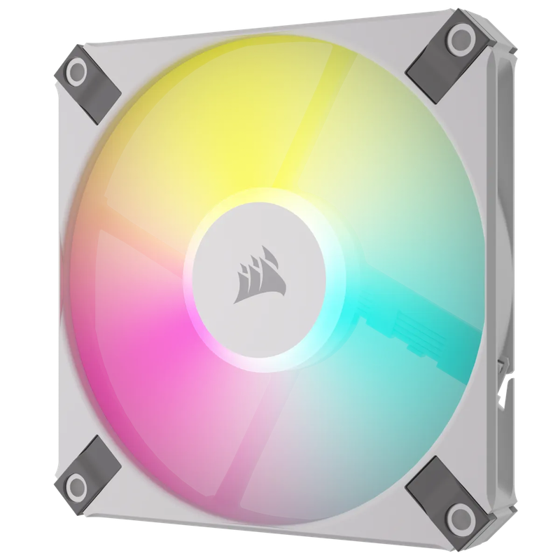 CORSAIR iCUE AF120 RGB SLIM 120mm PWM Fluid Dynamic Bearing Fan - White