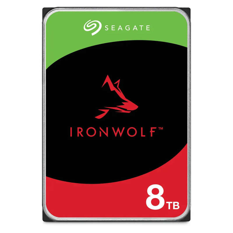 Seagate Ironwolf ST8000VN002 8TB 3.5'' HDD NAS Drives; SATA 6GB/s Interface; 1-8 Bays Supported; ...