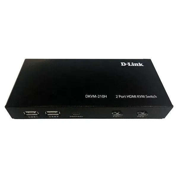 2-Port HDMI KVM switch ; 2x HDMI ports; 2x USB Type-B ports; Switching buttons on front panel; HD...