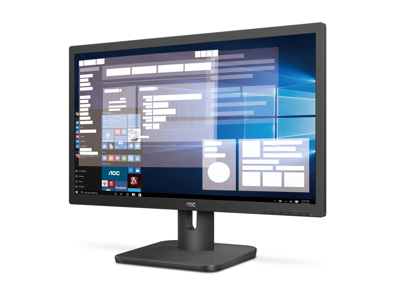 AOC 20E1H  Monitor|19.5 inch|TN HD+ 1600x900|HDMI|VGA|VESA|Flicker Free|Low Blue Mode|Internal Po...