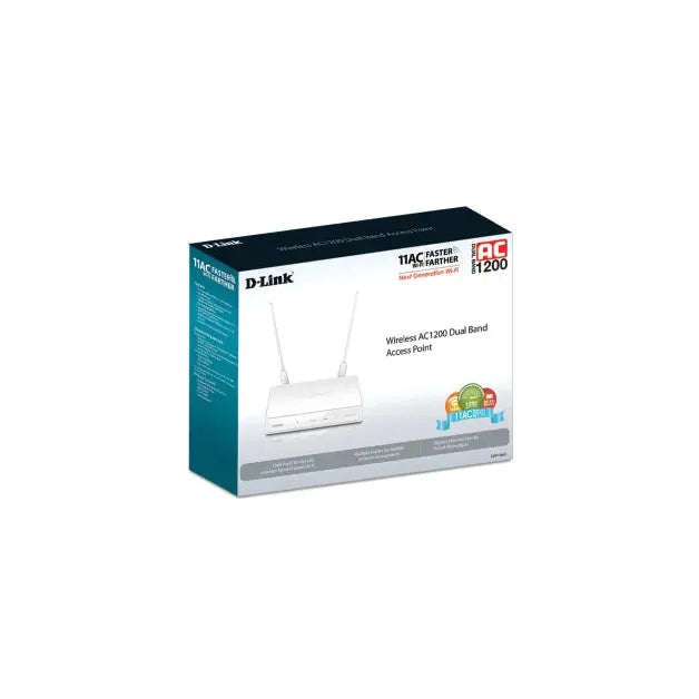 D-Link Wireless AC1200 Dual Band Access Point ; 10/100/1000BASE-TX LAN PORT
