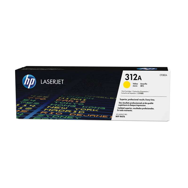 HP 312A Yellow Original LaserJet Toner Cartridge;2;700 pages. (. Commercial Colour MFP - M476 Ser...