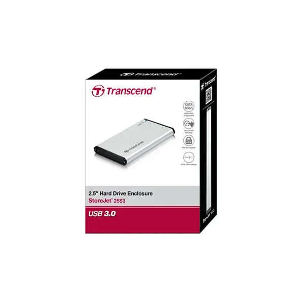TRANSCEND STOREJET 2.5'' USB3.0 SATA ENCLOSURE - S