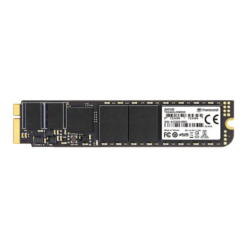 TRANSCEND 240GB JETDRIVE 520 SSD; SATA3; MLC