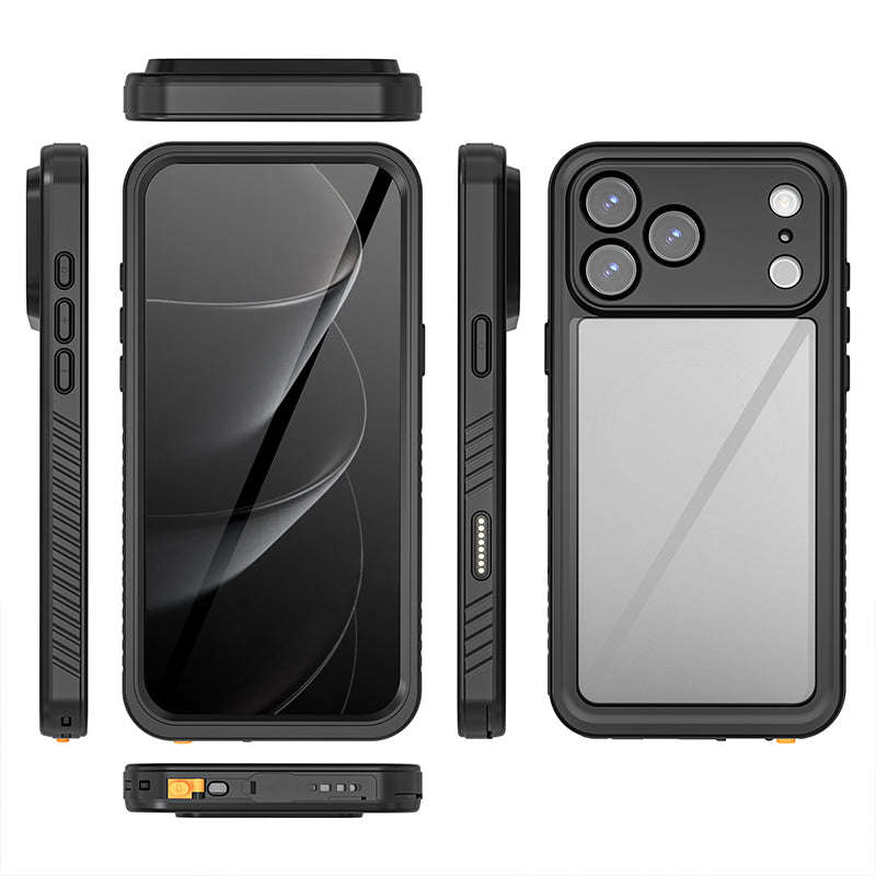Redpepper FS Series Waterproof Shockproof TPU+PC Case for iPhone 17 Pro Max Black