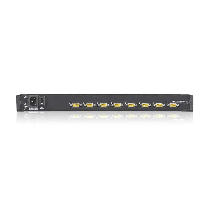 ATEN 8P PS/2-USB VGA 19'' LCD KVM Switch W/(USA KB/SPKB)/W/(US/EU) CORD