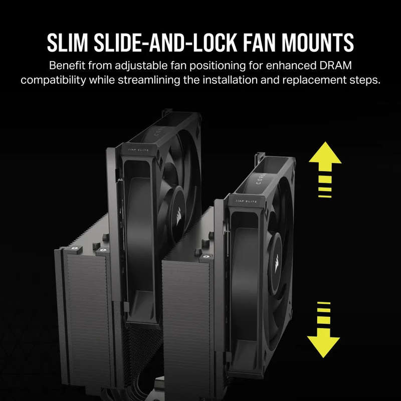 Corsair A115 High-Performance Dual Fan Tower CPU Air Cooler