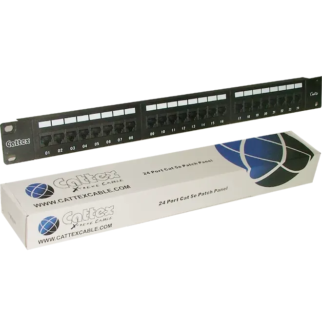 RCT 24 PORT CAT5E UTP PATCH PANEL
