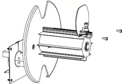 Kit; Media Rewind Spindle with Motor and PCB; ZT410; ZT411