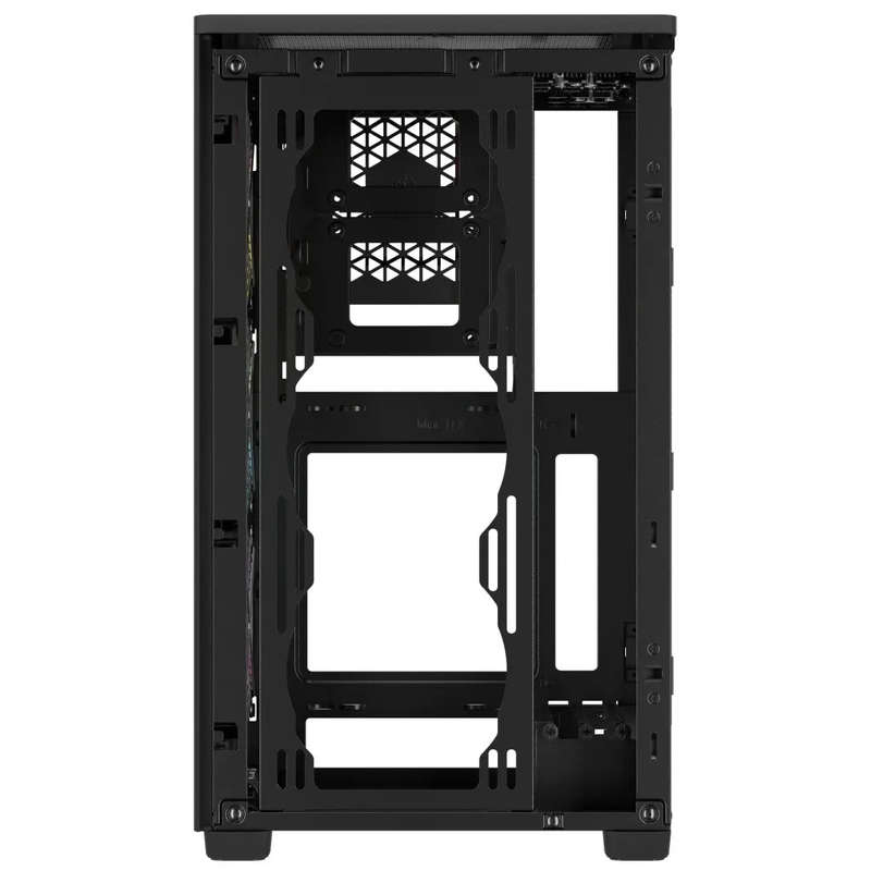 iCUE 2000D RGB AIRFLOW Black Mini-ITX PC Case; 3x 2.5'' Drive Bays; Up to 360mm Radiator compatib...
