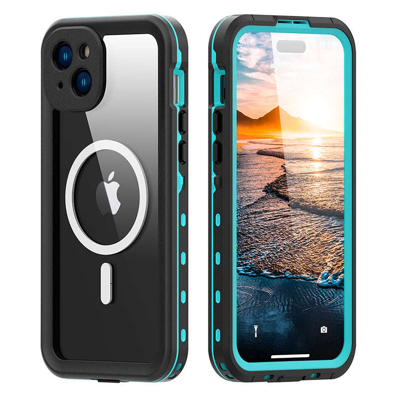 Redpepper IP68 Waterproof Shockproof Case for iPhone 15 Plus Blue