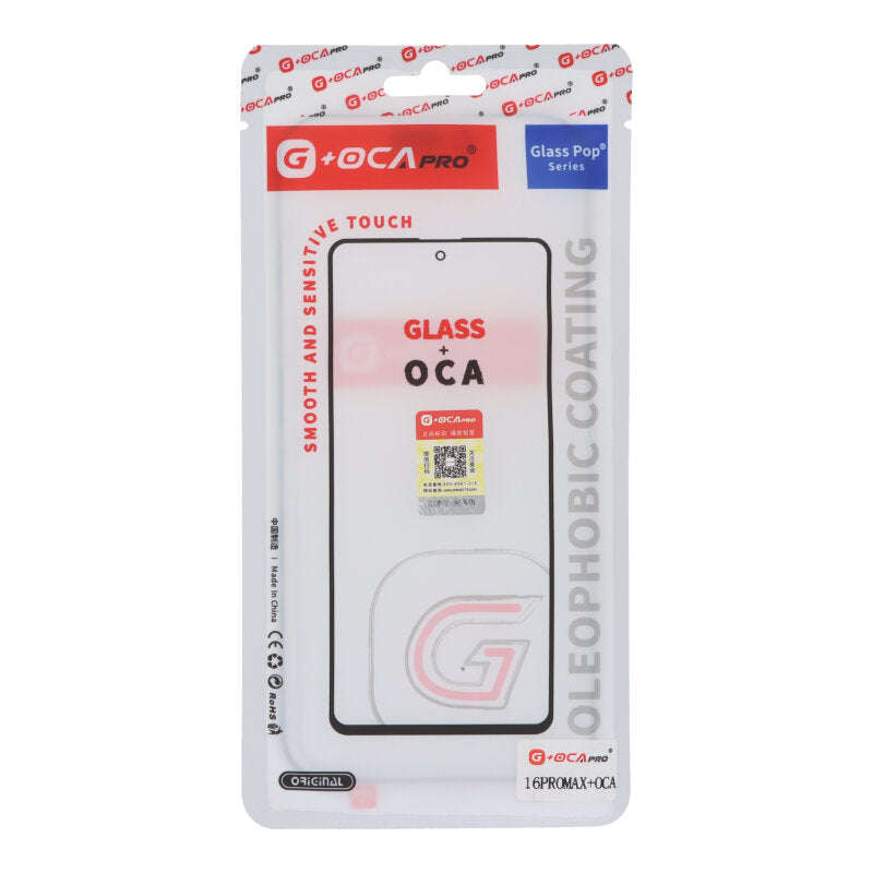 G+OCA Pro Glass Lens + OCA for iPhone 16 Pro Max Black