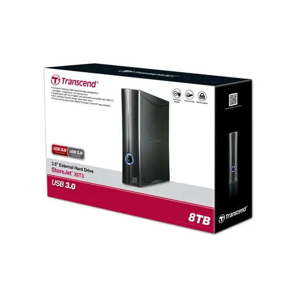 TRANSCEND STOREJET 8TB 3.5'' USB3.0 HDD