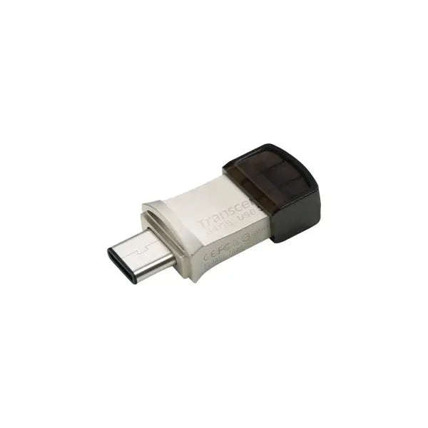 TRANSCEND 64GB JETFLASH 890 USB-C & USB 3.1 OTG FLASH DRIVE - SILVER