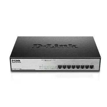 D-Link 8-Ports 10/100/1000Mbps Unmanaged Gigabit Switch (Metal Case; 8 x POE ports)