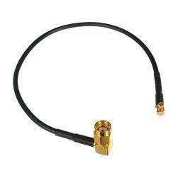 MMCX(m) 90 Deg. to SMA(m) 90 Deg. - 200mm Pigtail, RG316