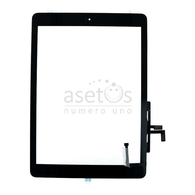 Touch Screen + Touch Screen Adhesive with Home Button Flex Cable for iPad Air Black HQ